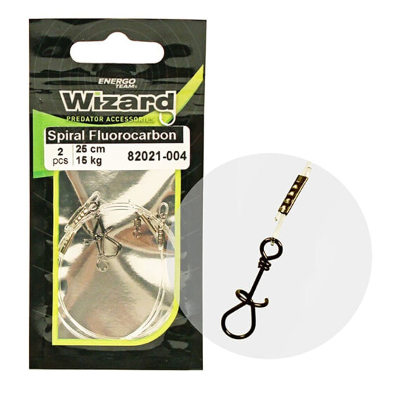 WIZARD Spiral Clip Leader 25 cm