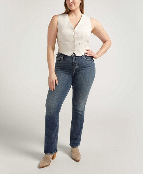 Plus Size Avery High Rise Slim Bootcut Luxe Stretch Jeans