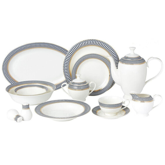 Sapphire 57-PC Dinnerware Set, Service for 8