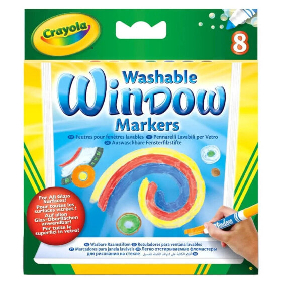 CRAYOLA Washable Window Markers Set 8