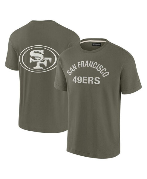 Men's and Women's Olive San Francisco 49ers Elements Super Soft Short Sleeve T-Shirt