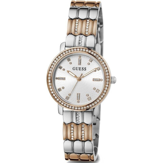 Guess Damen Armbanduhr Hayley roségold, silber 30 mm GW0612L3