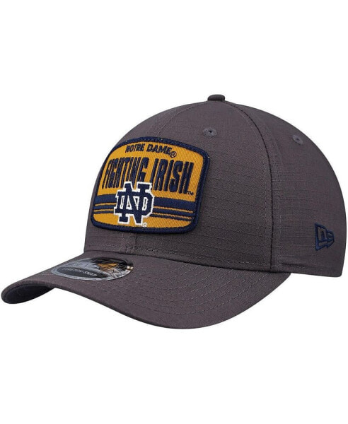 Men's Charcoal Notre Dame Fighting Irish Team Elevated 9SEVENTY Adjustable Hat