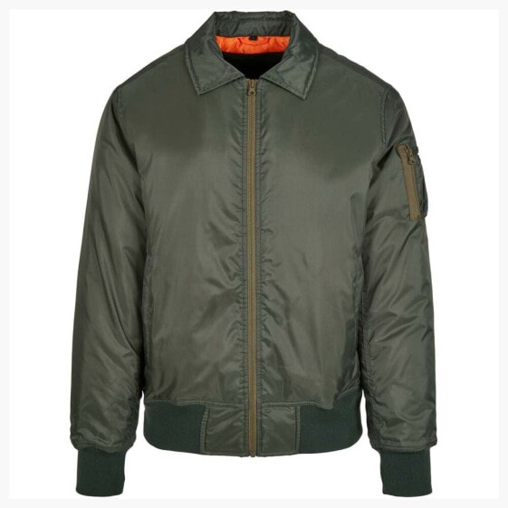 BUILD YOUR BRAND Collar bomber jacket