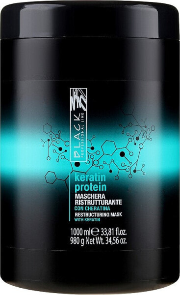 Regenerierende Haarmaske mit Keratin - Black Professional Line Keratin Protein Mask 250 ml