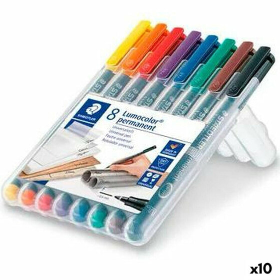 Набор маркеров Staedtler Lumocolor 318 F Разноцветный 10 штук