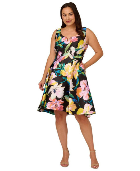 Plus Size Mikado High-Low Dress