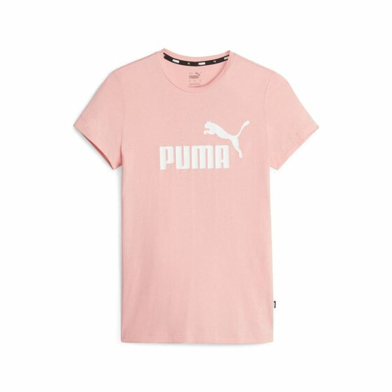 Футболка с коротким рукавом женская Puma Ess Logo Светло Pозовый