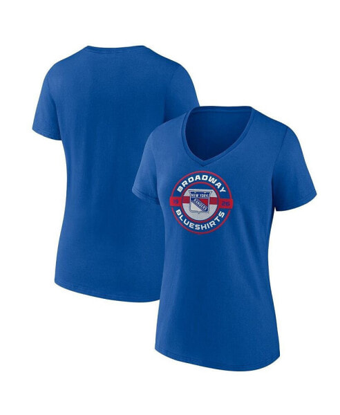 Women's New York Rangers Local A V-Neck T-Shirt