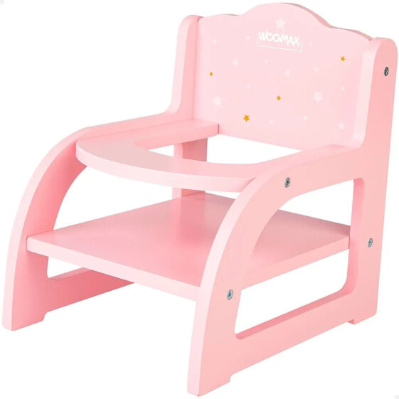 WOOMAX Wooden Highchair For Dolls