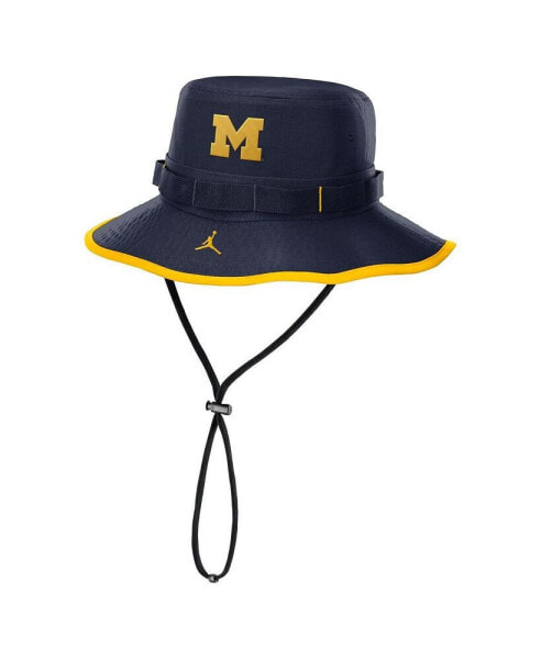 Men's Navy Michigan Wolverines 2024/25 On-Field Apex Performance Boonie Bucket Hat