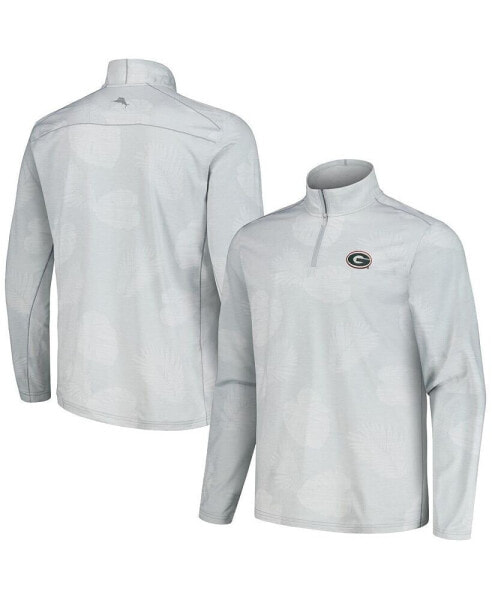 Men's Gray Georgia Bulldogs Delray Frond Island Zone Half-Zip Jacket