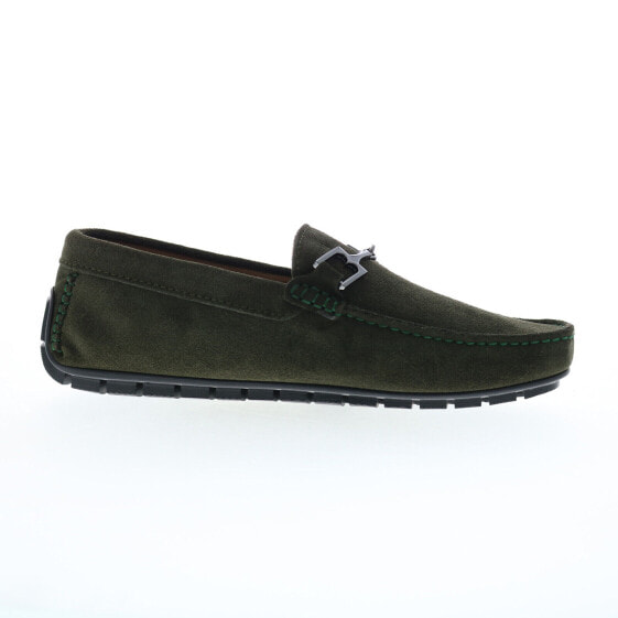 Bruno Magli Xander BM2XANP1 Mens Green Loafers & Slip Ons Moccasin Shoes 7