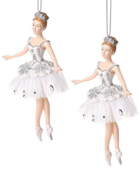 Kurt Adler 5.75In Snow Queen Ballerina Christmas Ornament Multicolor