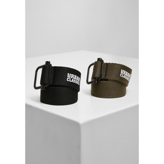 URBAN CLASSICS Set Of 2 Belts Industrial Canvas