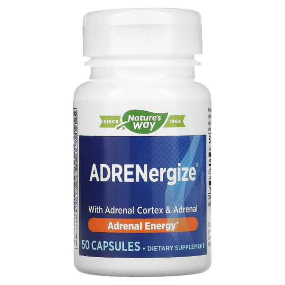 ADRENergize®, Adrenal Energy, 50 Capsules