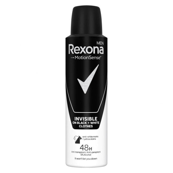 Rexona Men Invisible Black + White 150 ml antiperspirant Deospray für Herren