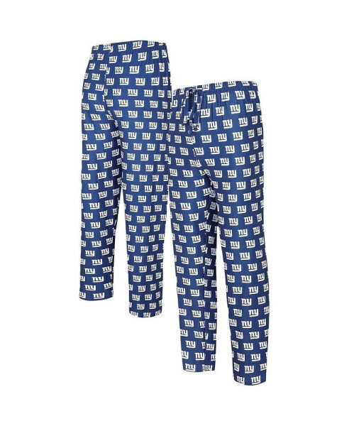 Брюки мужские Concepts Sport Royal New York Giants Gauge Allover Print Knit Pants