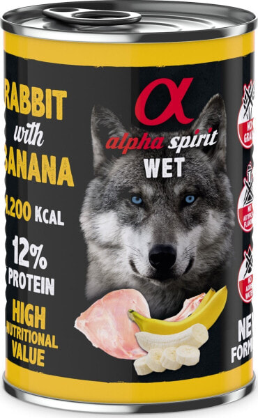 Alpha Spirit Królik z Bananem 400 g