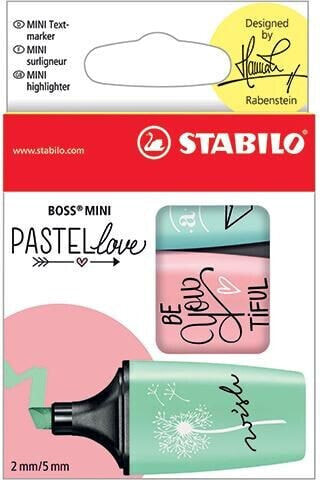 Stabilo Zakreślacz Boss Mini Pastellove 3 kolory (283285)