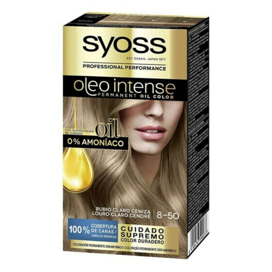 Постоянная краска Syoss Olio Intense Без аммиака Nº 8,50 Светлый золотисто-пепельный