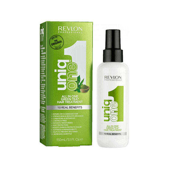 Спрей для ухода без ополаскивания с зеленым чаем Uniq One Green Tea (All In One Hair Treatment) 150 мл