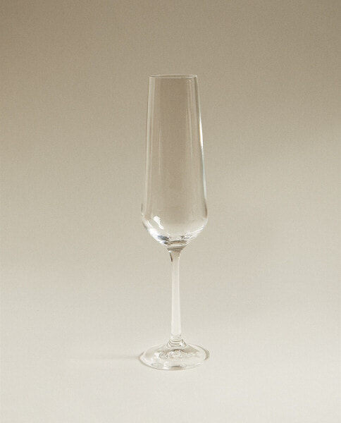 Crystalline flute glass