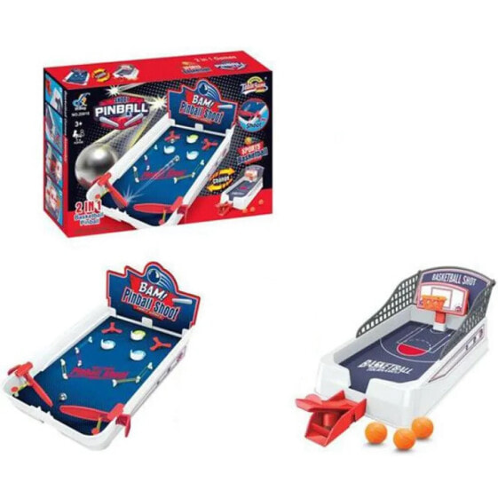 DIMASA Board 2 In 1 Basketball & Pinball Board Game