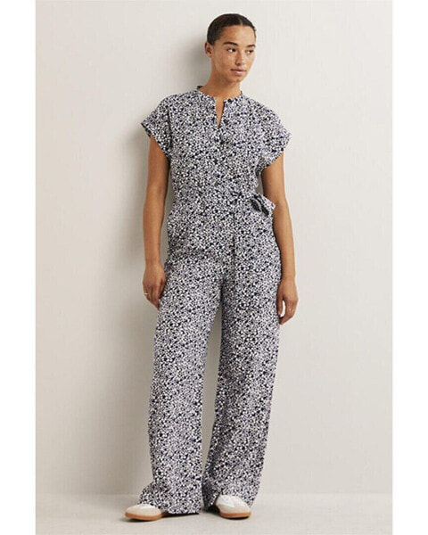 Boden Tie-Waist Linen-Blend Jumpsuit Women's