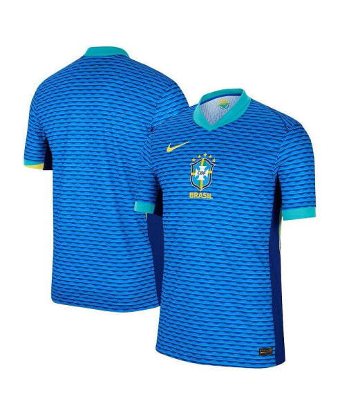 Men's Blue Brazil National Team 2024 Away Match Authentic Jersey