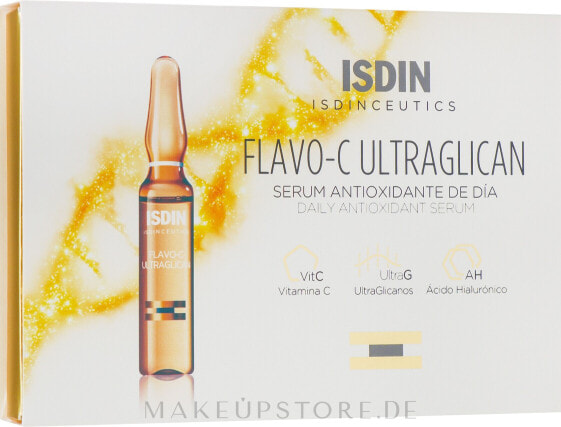 Antioxidatives Tagesserum in Ampullen - Isdin Isdinceutics Flavo- C Ultraglican Serum Antioxidante De Dia 10 x 2 ml