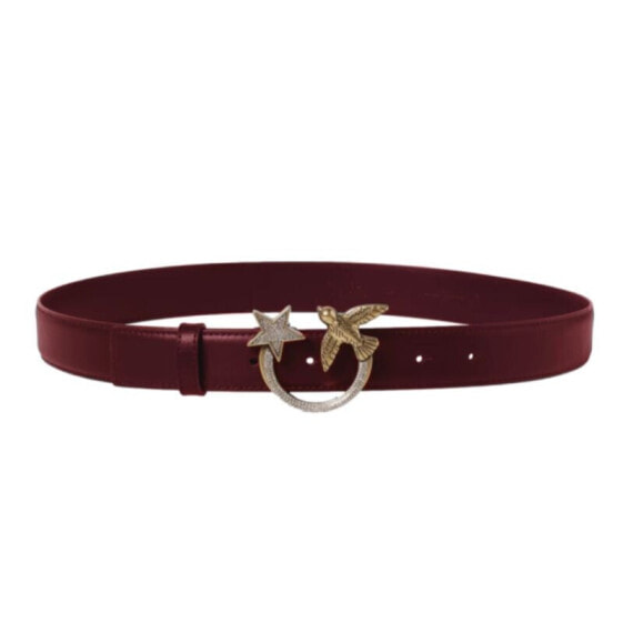 Pinko Love Birds Jewel Star H3 W 100125A111 burgundy belt