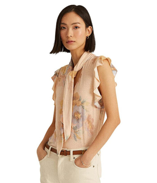 Топ Ralph Lauren Pink Floral Blouse M