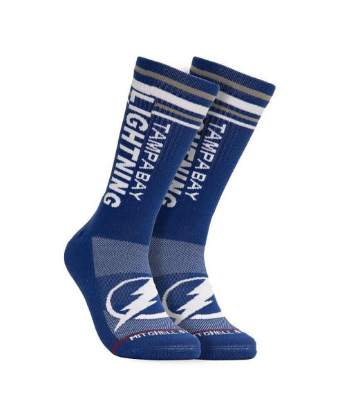 Mitchell & Ness's Men's Blue Tampa Bay Lightning Power Power Crew Socks