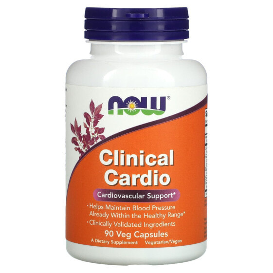 NOW Foods Clinical Cardio Поддержка сердечно-сосудистой системы 90 растительных капсул