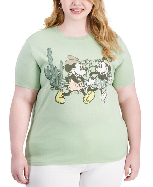 Футболка Disney Mickey & Minnie Cactus Crewneck Tee