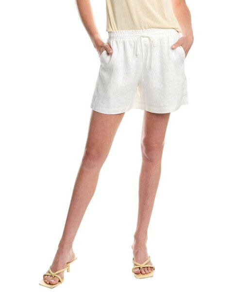 Lucy Paris Kelia Linen Short Women's White L