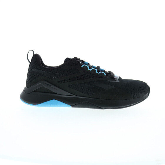 Reebok Nanoflex TR 2 Mens Black Synthetic Athletic Cross Training Shoes