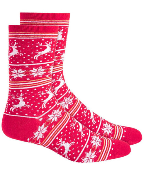 Women's Holiday Crew Socks, Created for Macy's