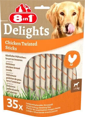 Hundeleckerli delights twisted Sticks, 35 Stück, 190 g