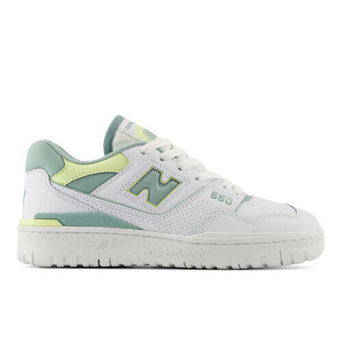 New Balance Women's 550 White/Green/Yellow Size 8.5 B