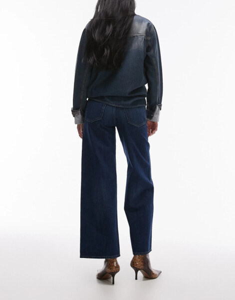 ARKET Cloud low rise baggy wide leg jeans in blue rinse wash