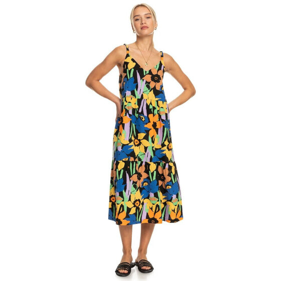 ROXY Waiting Line Printed Dress