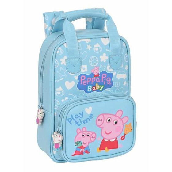 Детский рюкзак Peppa Pig Baby Светло Синий 20 x 28 x 8 cm