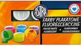 Astra Farby plakatowe 6 kolorów/10 ml fluorescencyjne