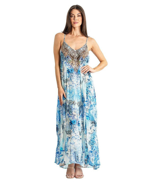 Women's Scoop neck t- back maxi dress