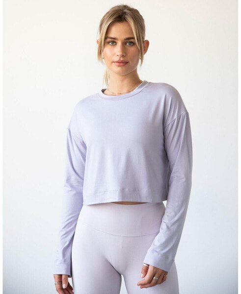 Women's Go With The Flow Crop Long Sleeve Top for Women