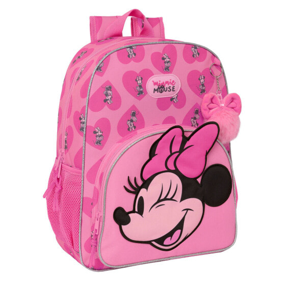 Школьный рюкзак Minnie Mouse Loving Розовый 33 x 42 x 14 cm