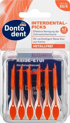 Interdentalpicks orange metallfrei XS/S, 42 St