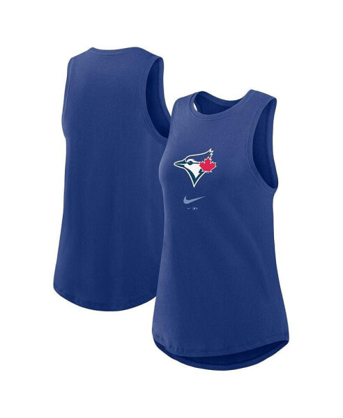 Women's Royal Toronto Blue Jays Legacy Icon High Neck Fashion Tank Top